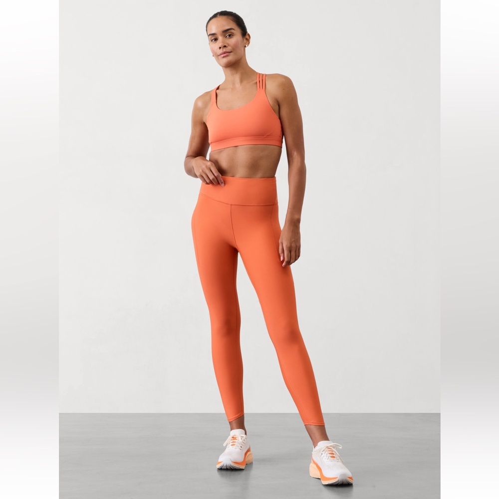 Athleta 7/8 Orange Pacesetter Leggings!  Size XS!  NWT!